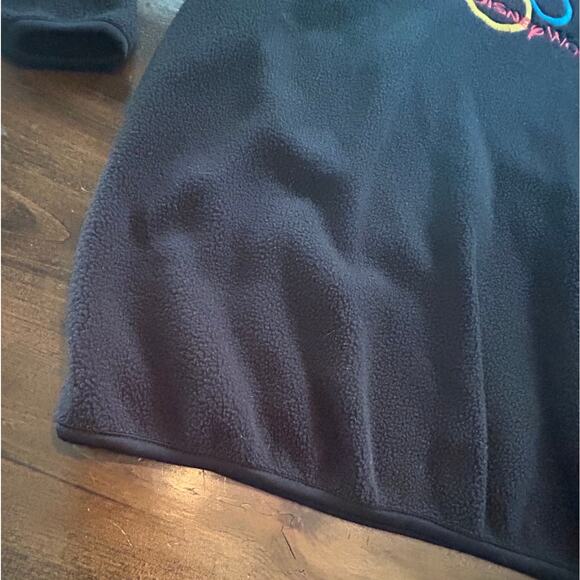⭐️ Walt Disney World Black Fleece Pull Over Sweatshirt Mickey Mouse Women's M - Picture 6 of 10